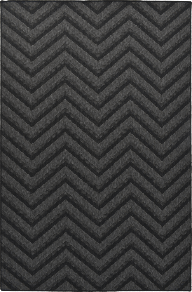 Shanga Zig‑Zag MiracleRug – Dark Grey Statement Rug for Minimal Décor