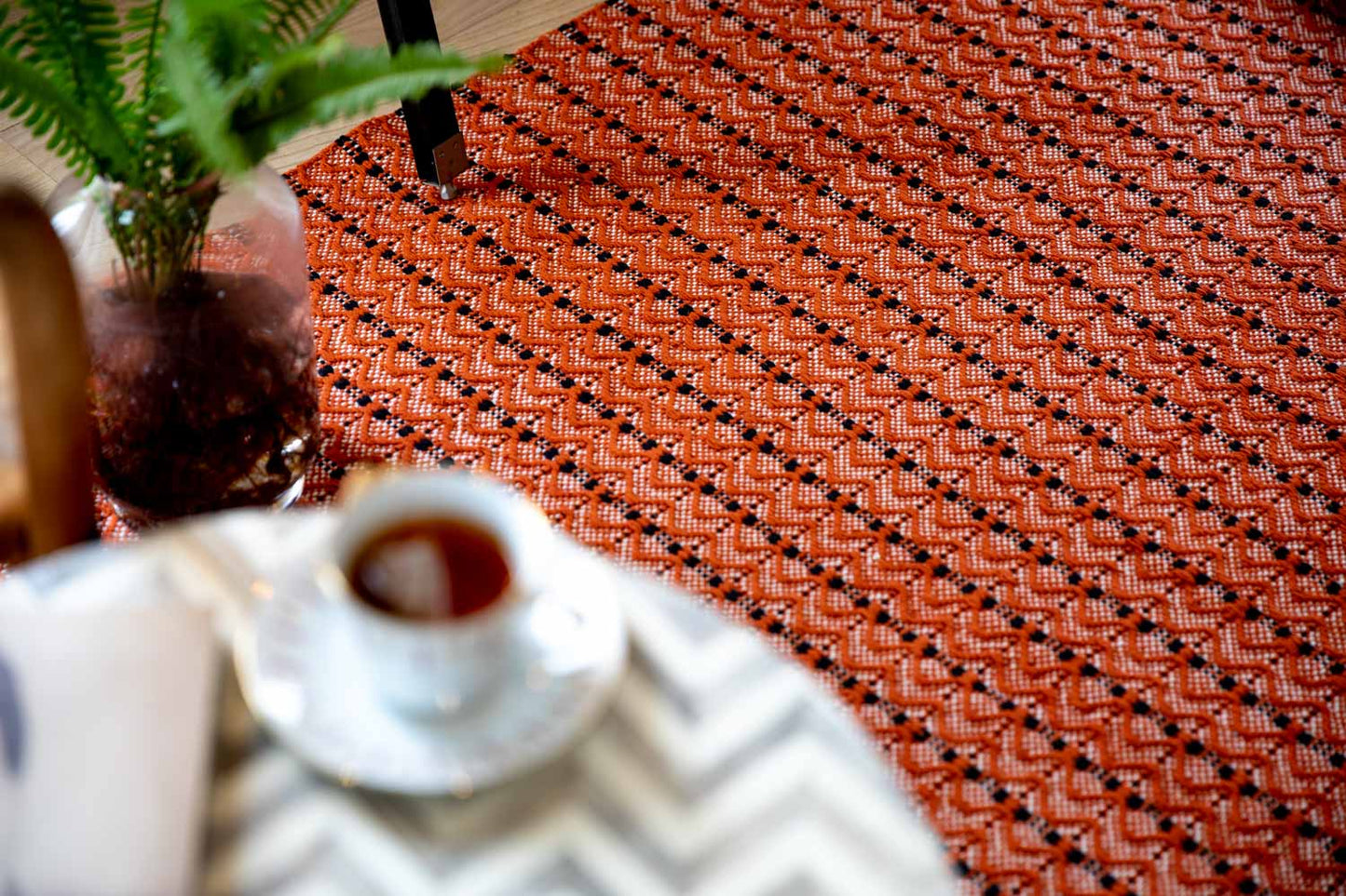 Dune Cotton Rug - Orange