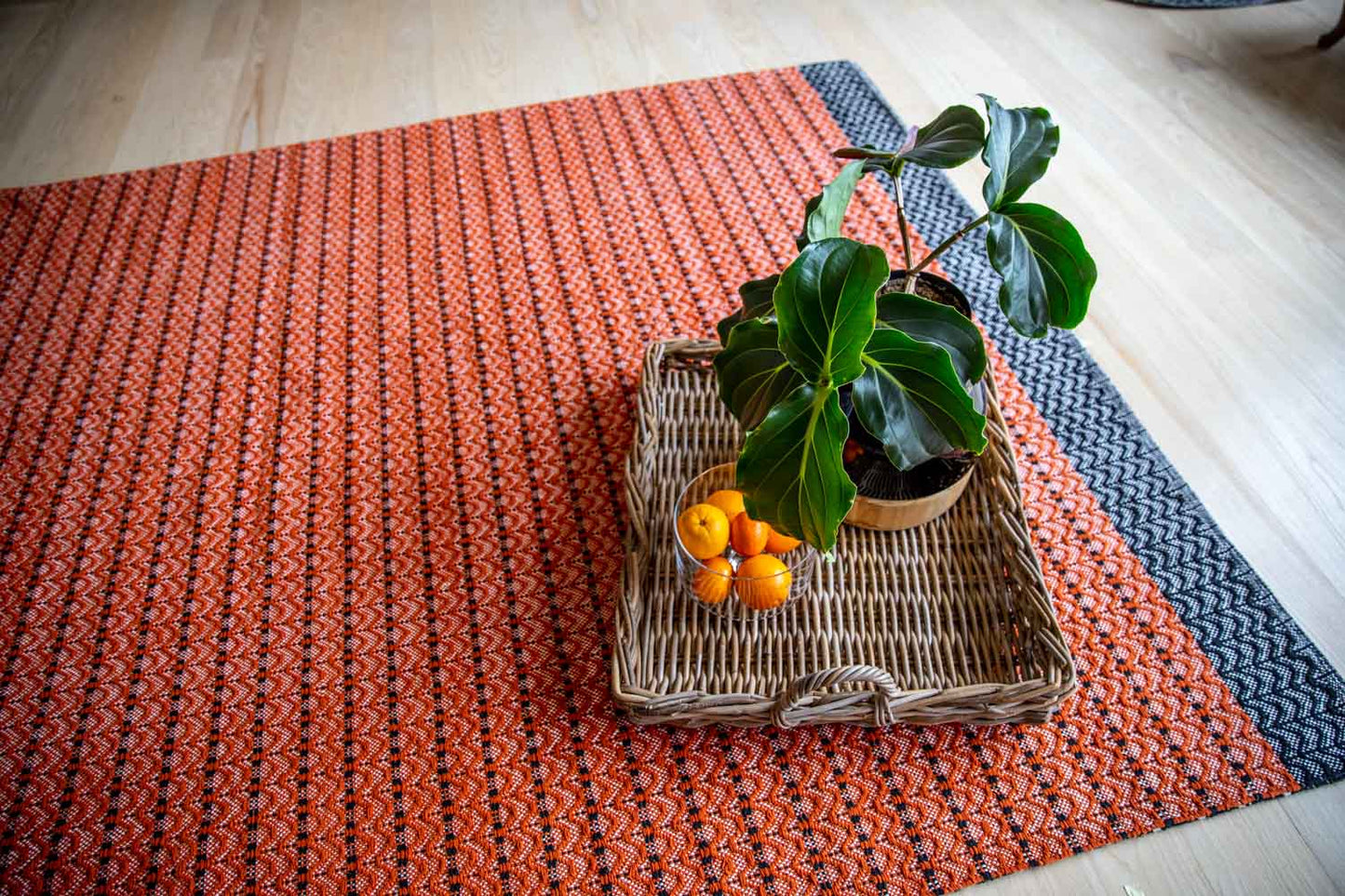 Dune Cotton Rug - Orange