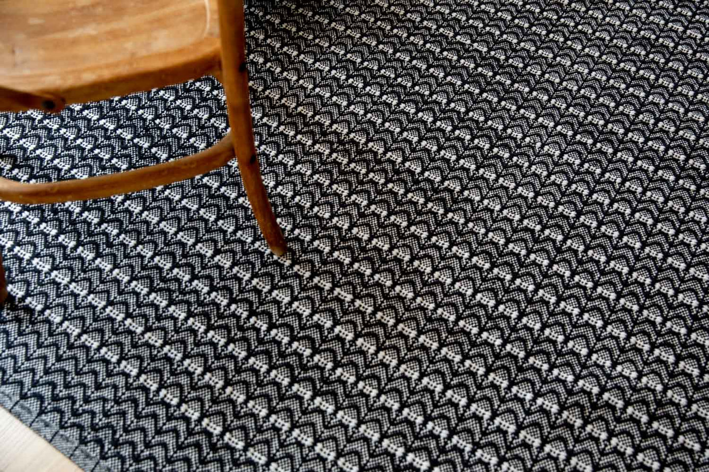 Dune Cotton Rug - Black