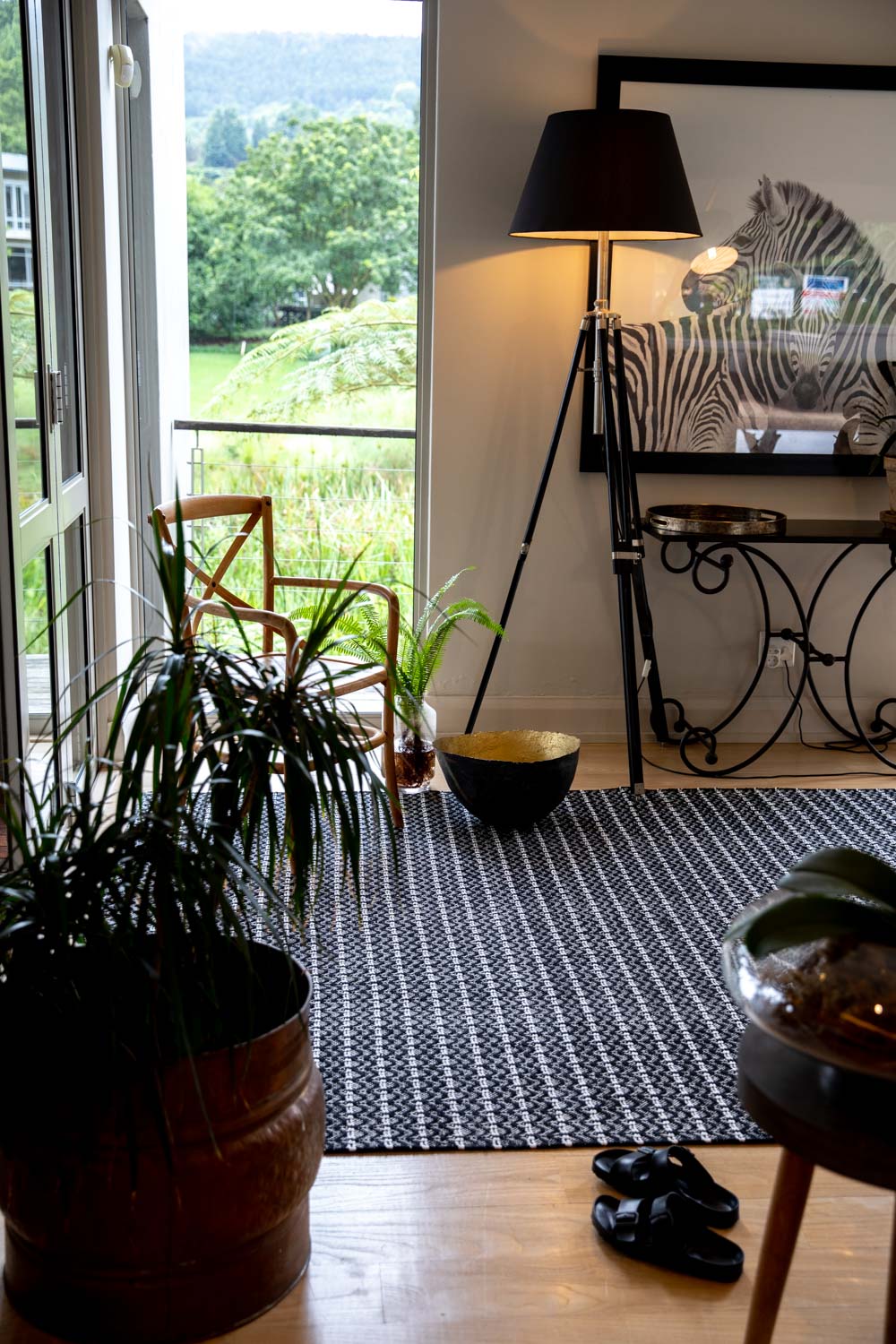 Dune Cotton Rug - Black