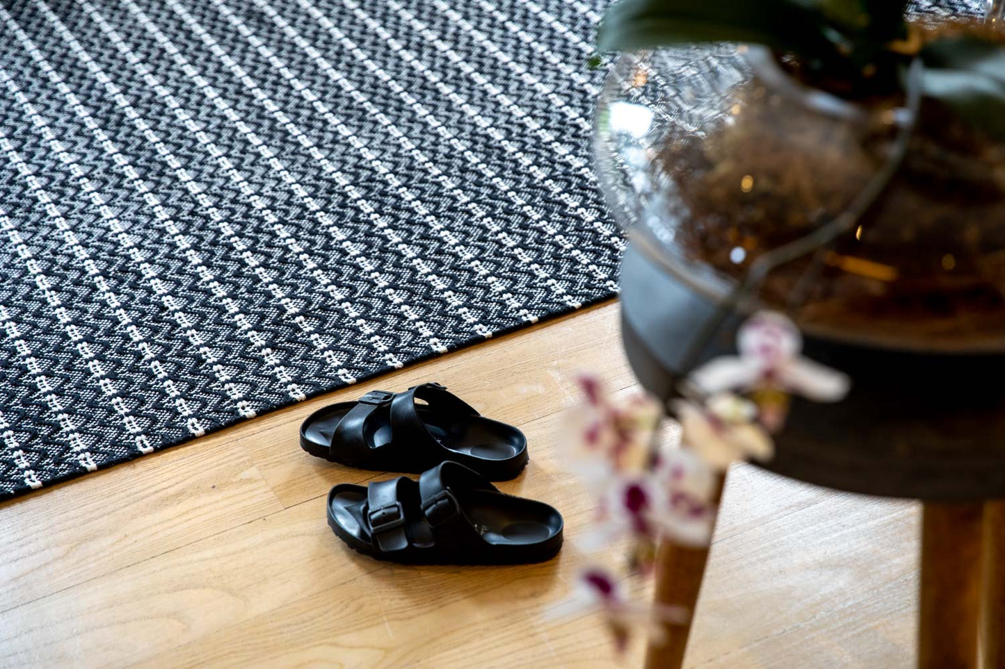 Dune Cotton Rug - Black