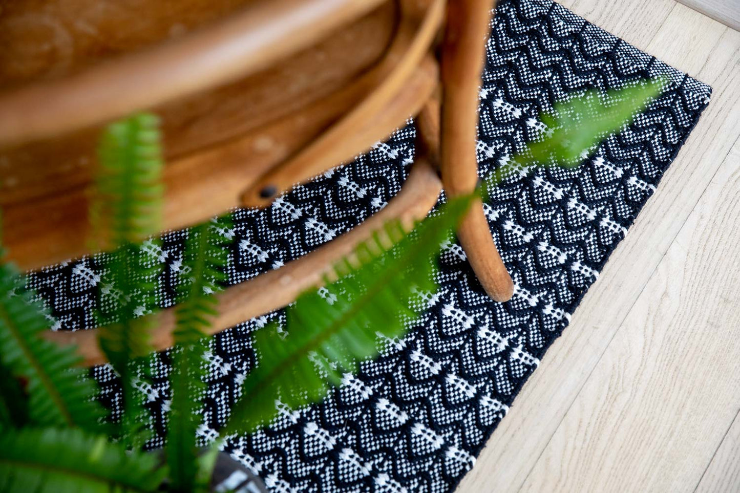 Dune Cotton Rug - Black
