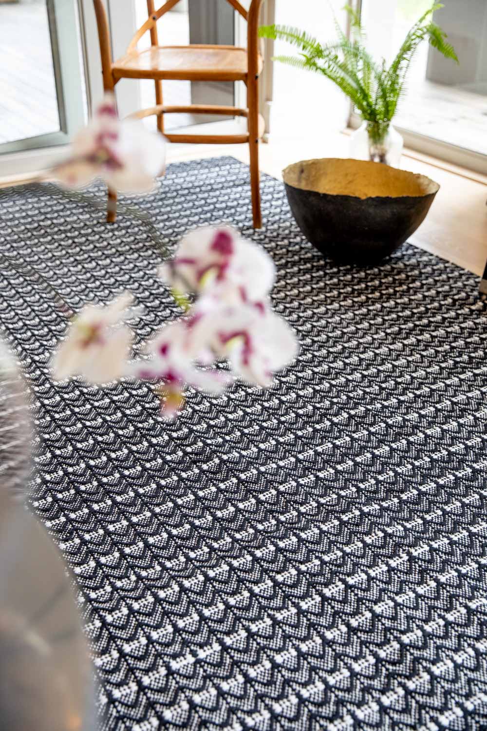 Dune Cotton Rug - Black