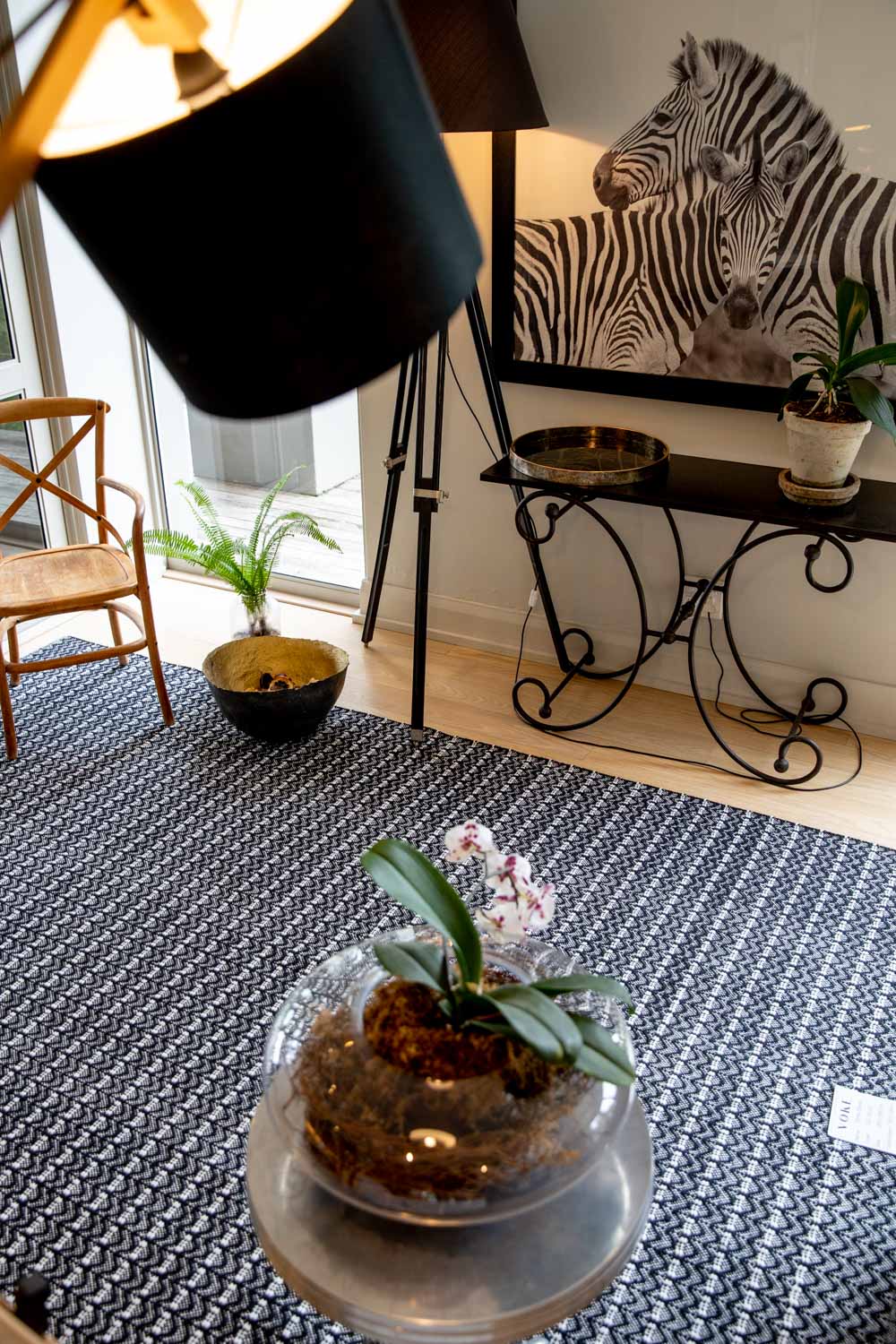 Dune Cotton Rug - Black