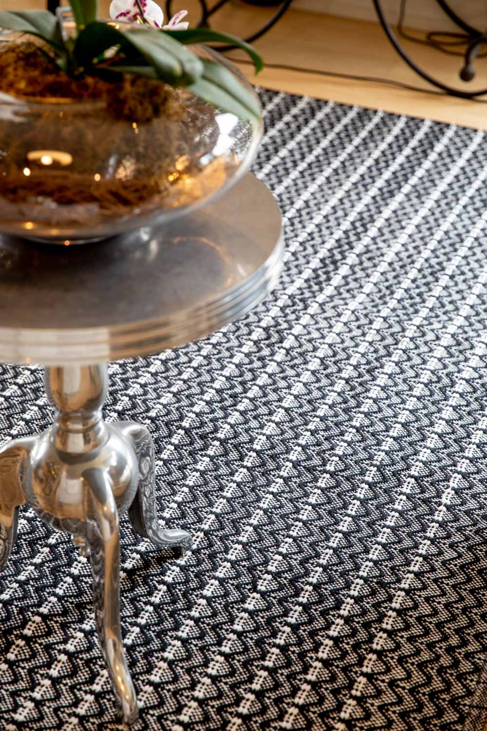 Dune Cotton Rug - Black