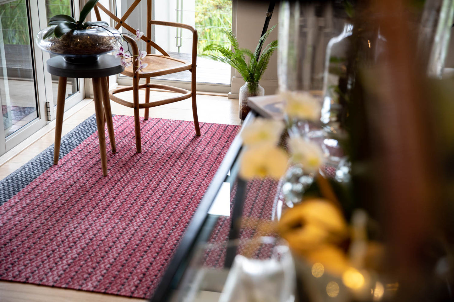 Dune Cotton Rug - Wine