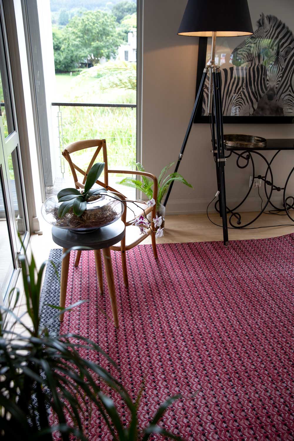 Dune Cotton Rug - Wine