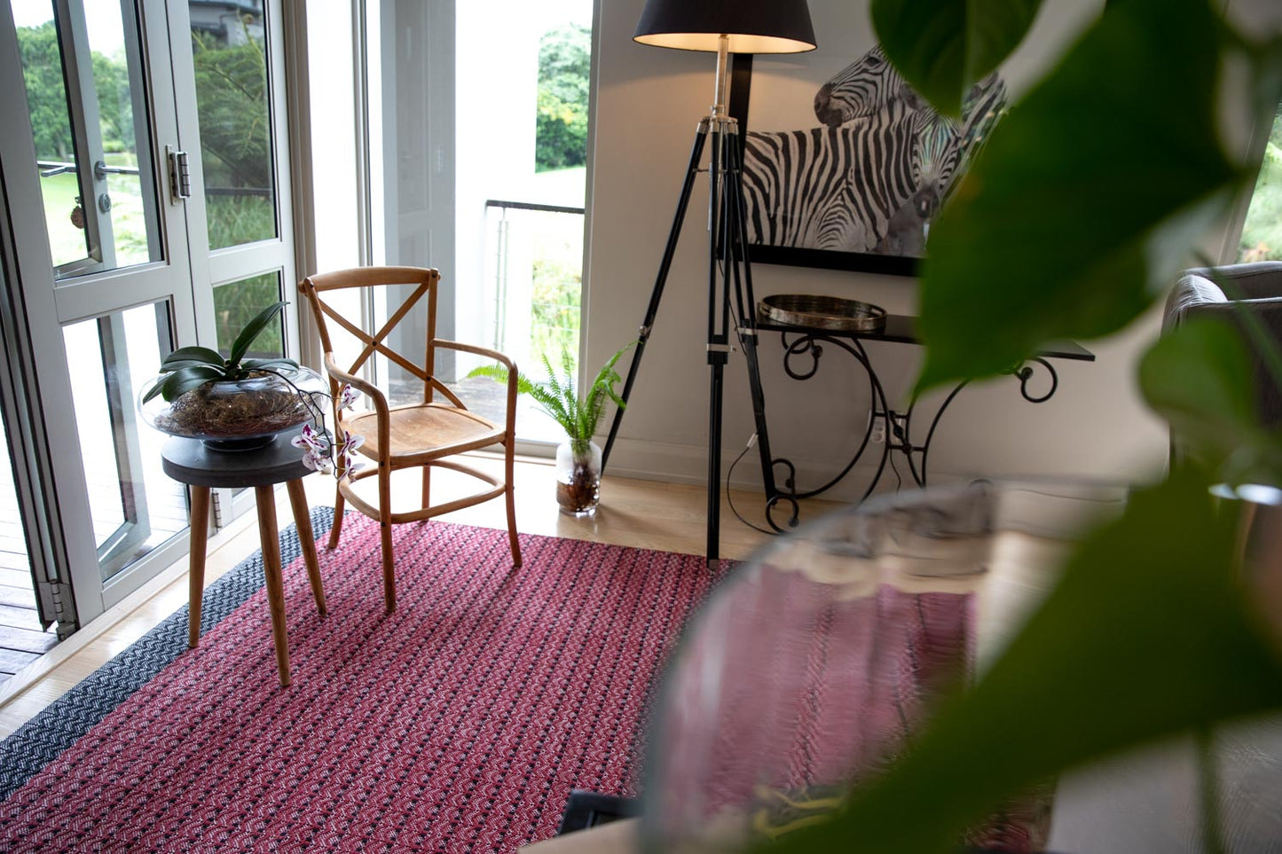 Dune Cotton Rug - Wine