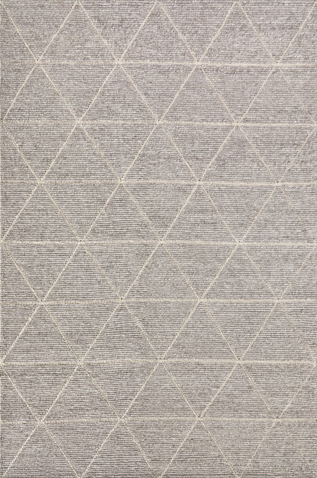 YUDU Lemba Geometric Light Hand-Knotted Wool Rug