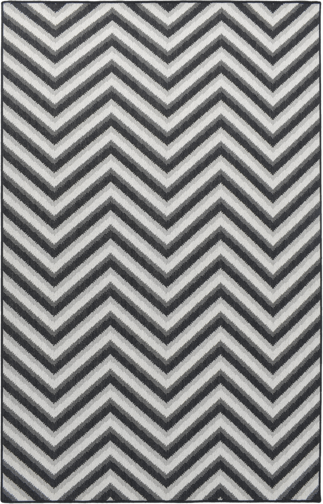 Tarai Zig‑Zag MiracleRug – Soft Grey Statement Rug for Contemporary Interiors