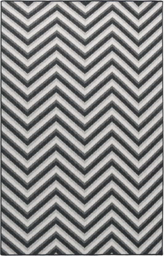 Tarai Zig‑Zag MiracleRug – Soft Grey Statement Rug for Contemporary Interiors
