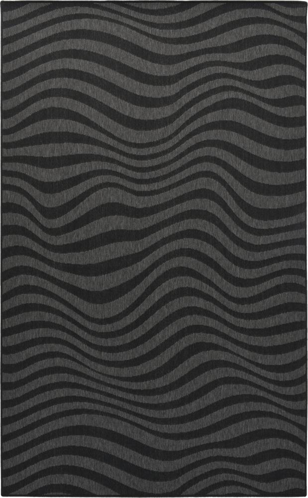 Apollonio Op‑Art MiracleRug – Bold Neutral Waves for Indoor Outdoor Living