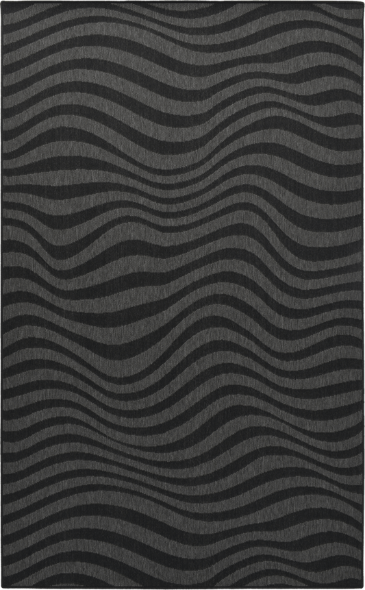 Apollonio Op‑Art MiracleRug – Bold Neutral Waves for Indoor Outdoor Living