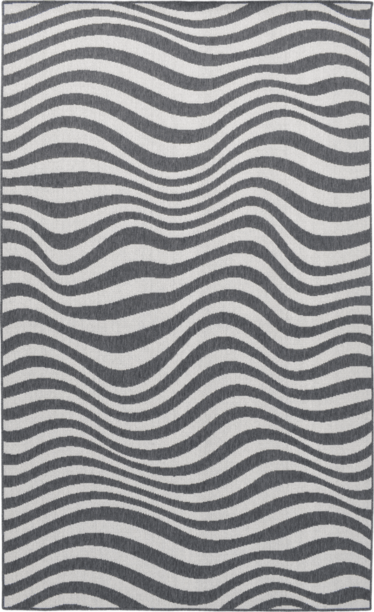 Riley Op‑Art MiracleRug – Soft Monochrome Waves for Coastal & Modern Spaces