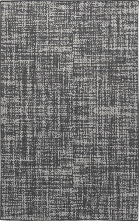 Weft Woven Textured MiracleRug – Refined Charcoal Rug for High‑Traffic Areas