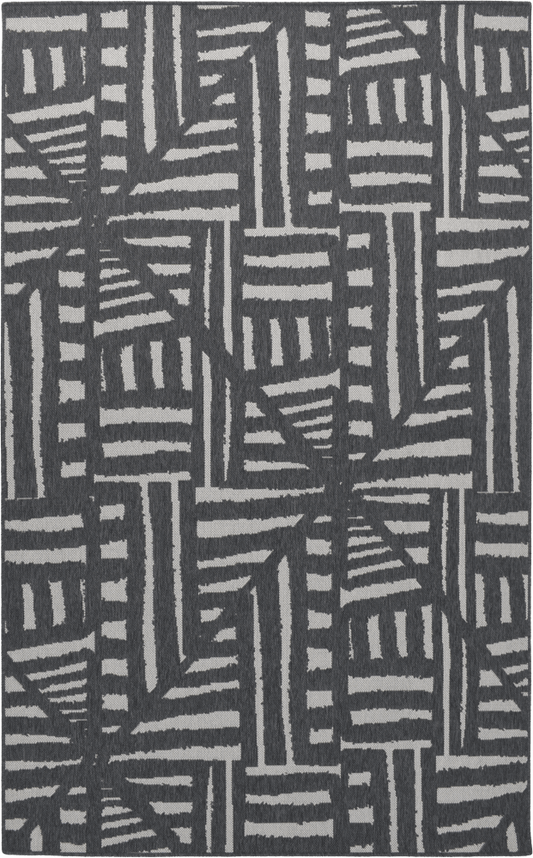 Umusa Irregular Stripe MiracleRug – Artisan-Style Patterned Neutral Rug