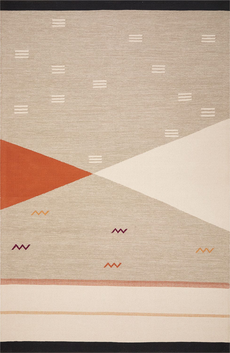 Rafiki Geometric Handwoven 100% Cotton Rug