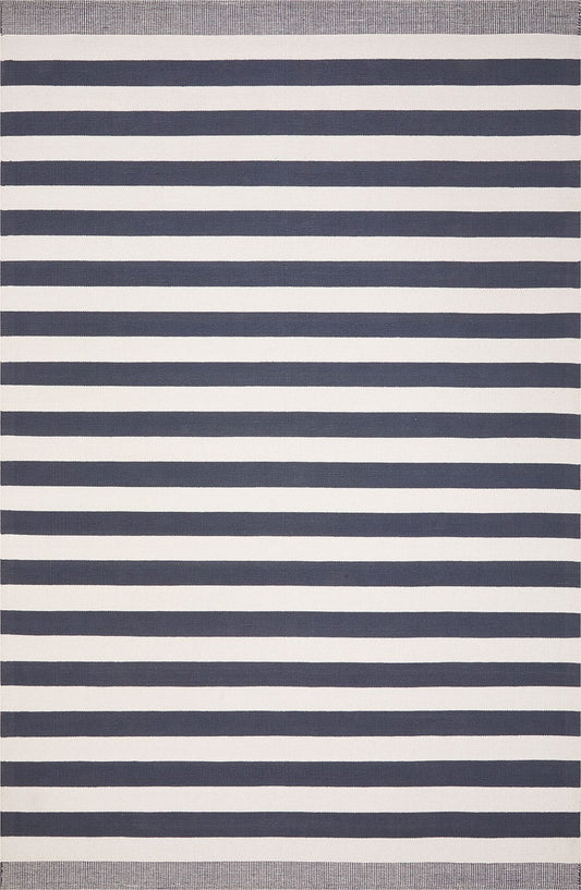 Rupert Striped Handwoven 100% Cotton Rug